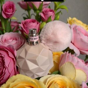 Geometric Perfume Bottle with Pom Pom